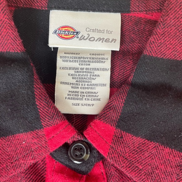 Dickies Button Flannel Shirt - Picture 6 of 6